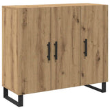 Dressoir 90 X 34 X 80 Cm Bewerkt Hout