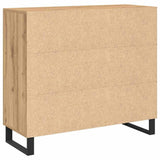 Dressoir 90 X 34 X 80 Cm Bewerkt Hout