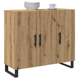 Dressoir 90 X 34 X 80 Cm Bewerkt Hout