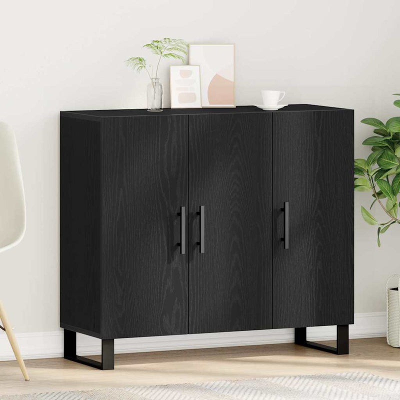 Dressoir 90 X 34 X 80 Cm Bewerkt Hout