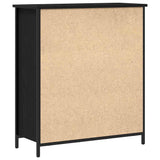 Dressoir 70X30X80 Cm Bewerkt Hout En Staal Kleurig