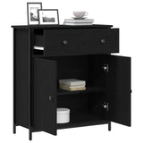 Dressoir 70X30X80 Cm Bewerkt Hout En Staal Kleurig