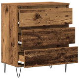 Dressoir Met Lade 60 X 35 X 70 Cm Bewerkt Hout
