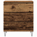 Dressoir Met Lade 60 X 35 X 70 Cm Bewerkt Hout