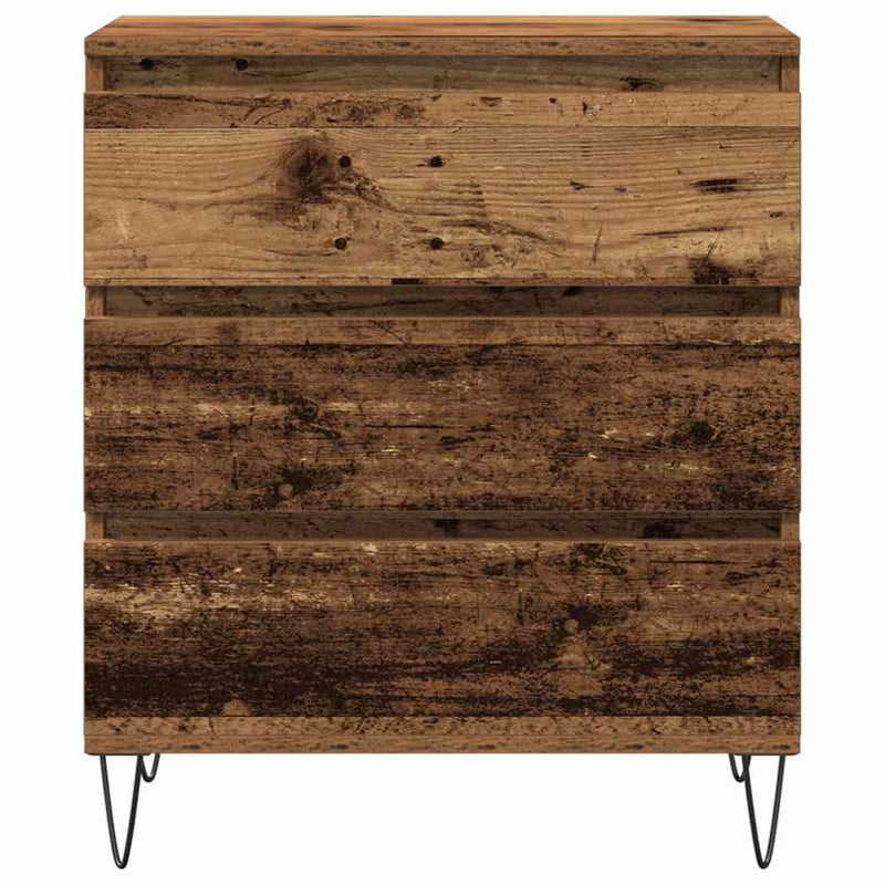 Dressoir Met Lade 60 X 35 X 70 Cm Bewerkt Hout