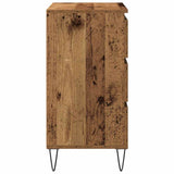 Dressoir Met Lade 60 X 35 X 70 Cm Bewerkt Hout