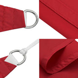 Zonnezeil 100% Polyester Oxford Rood