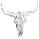 Bullschedel Zilver 49 X 10 X 36 Cm Aluminium
