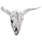 Bullschedel Zilver 49 X 10 X 36 Cm Aluminium
