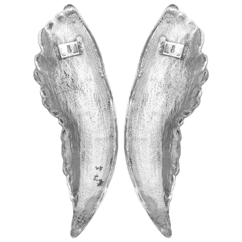 Vleugels Beeldhouwwerk Zilver 31 X 5 X 91 Cm Aluminium