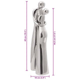 Sculptuur Zilver 10 X 16 X 49 Cm Aluminium