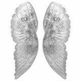 Vleugels Beeldhouwwerk Zilver 17 X 5 X 59 Cm Aluminium