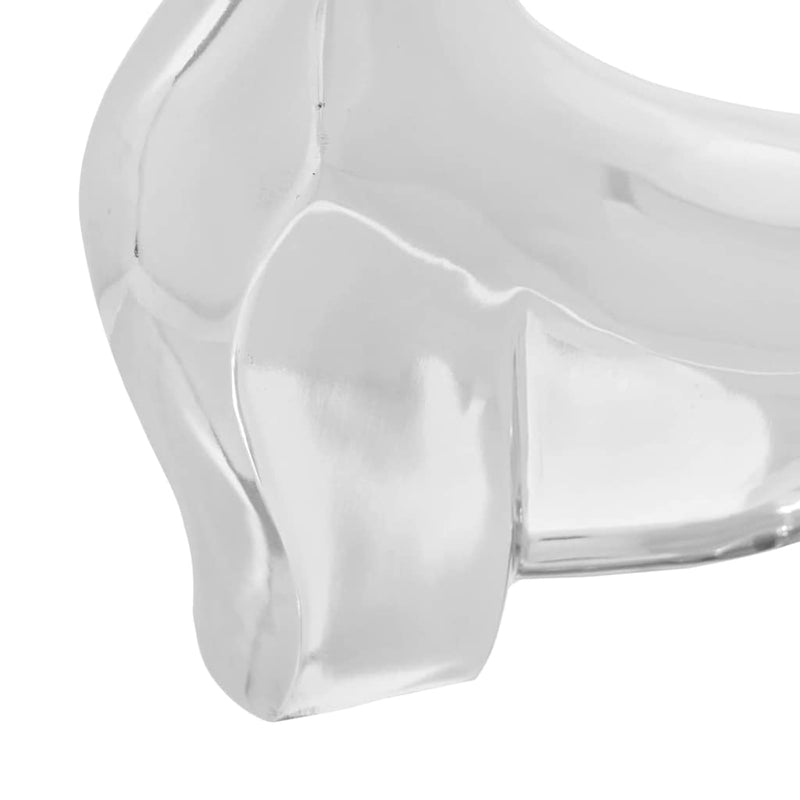 Stierensculptuur Zilver Aluminium