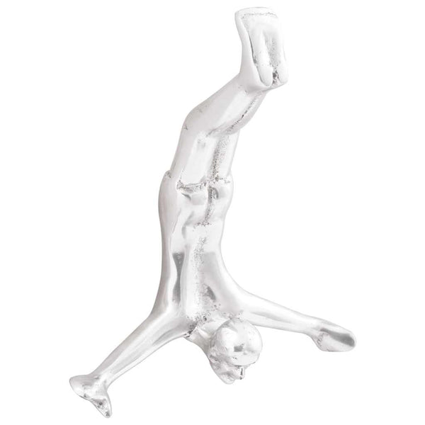 Sculptuur Zilver 22 X 8 X 25 Cm Aluminium