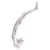 Sculptuur Zilver 22 X 8 X 25 Cm Aluminium