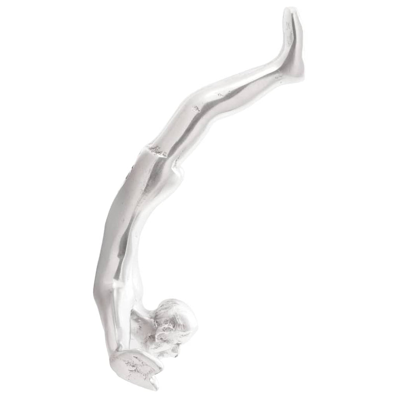 Sculptuur Zilver 22 X 8 X 25 Cm Aluminium