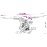 Sculptuur Zilver 91,5 X 32 X 33 Cm Aluminium