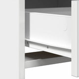 Highboard Met Lade 40 X 41 X 135 Cm Bewerkt Hout