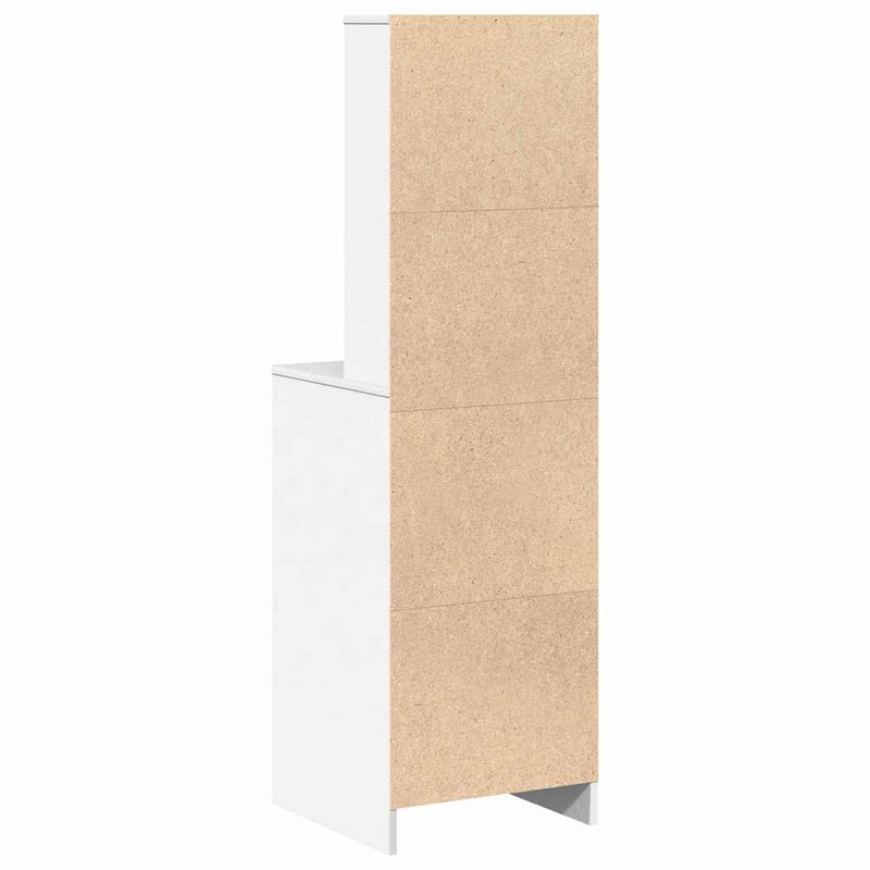 Highboard Met Lade 40 X 41 X 135 Cm Bewerkt Hout