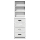 Highboard Met Lade 40 X 41 X 135 Cm Bewerkt Hout