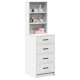 Highboard Met Lade 40 X 41 X 135 Cm Bewerkt Hout