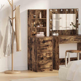 Highboard Met Lade 40 X 41 X 135 Cm Bewerkt Hout