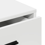 Dressoir Met Lade 40 X 41 X 75 Cm Bewerkt Hout
