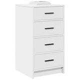 Dressoir Met Lade 40 X 41 X 75 Cm Bewerkt Hout