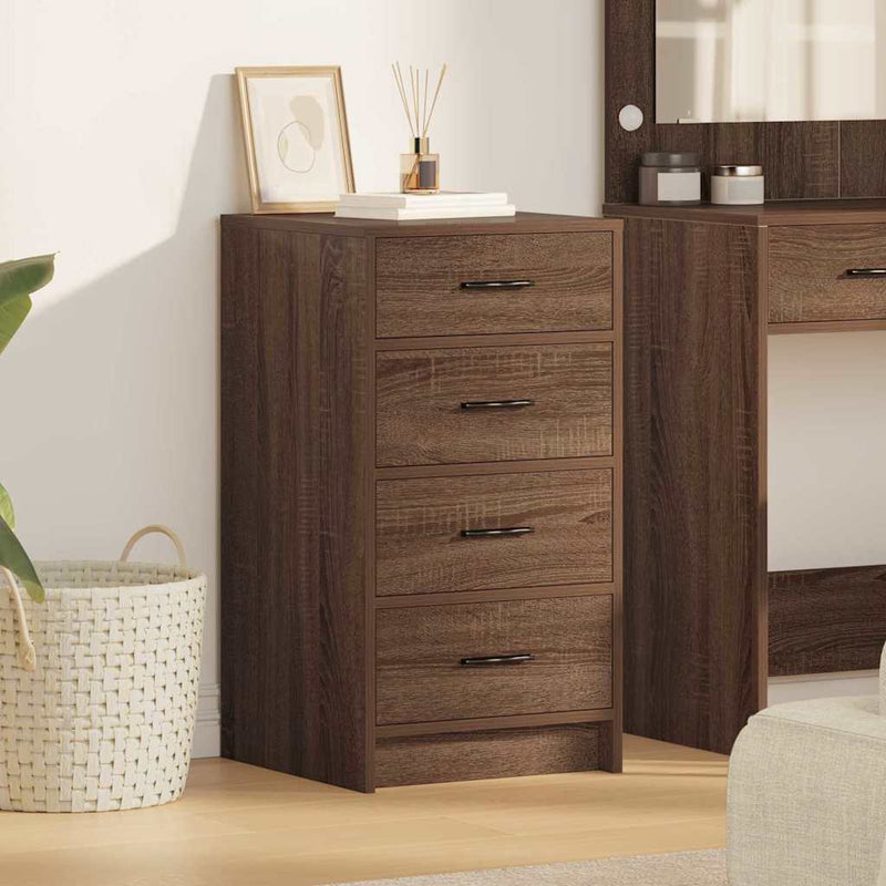 Dressoir Met Lade 40 X 41 X 75 Cm Bewerkt Hout