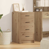 Dressoir Met Lade 40 X 41 X 75 Cm Bewerkt Hout