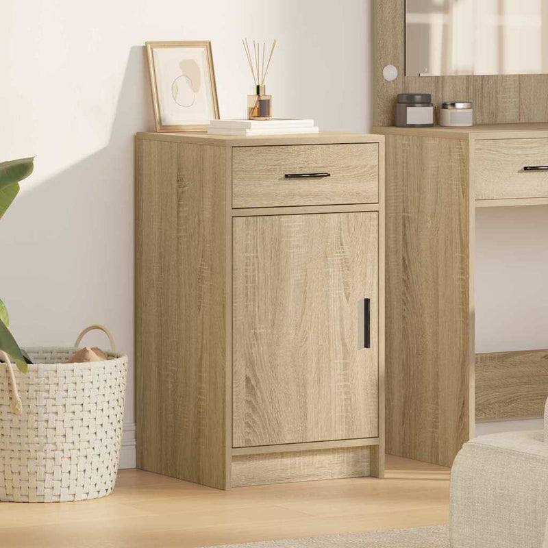 Dressoir Met Lade 40 X 40,5 X 75 Cm Bewerkt Hout