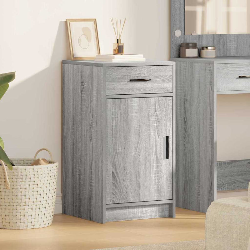 Dressoir Met Lade 40 X 40,5 X 75 Cm Bewerkt Hout