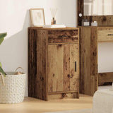 Dressoir Met Lade 40 X 40,5 X 75 Cm Bewerkt Hout