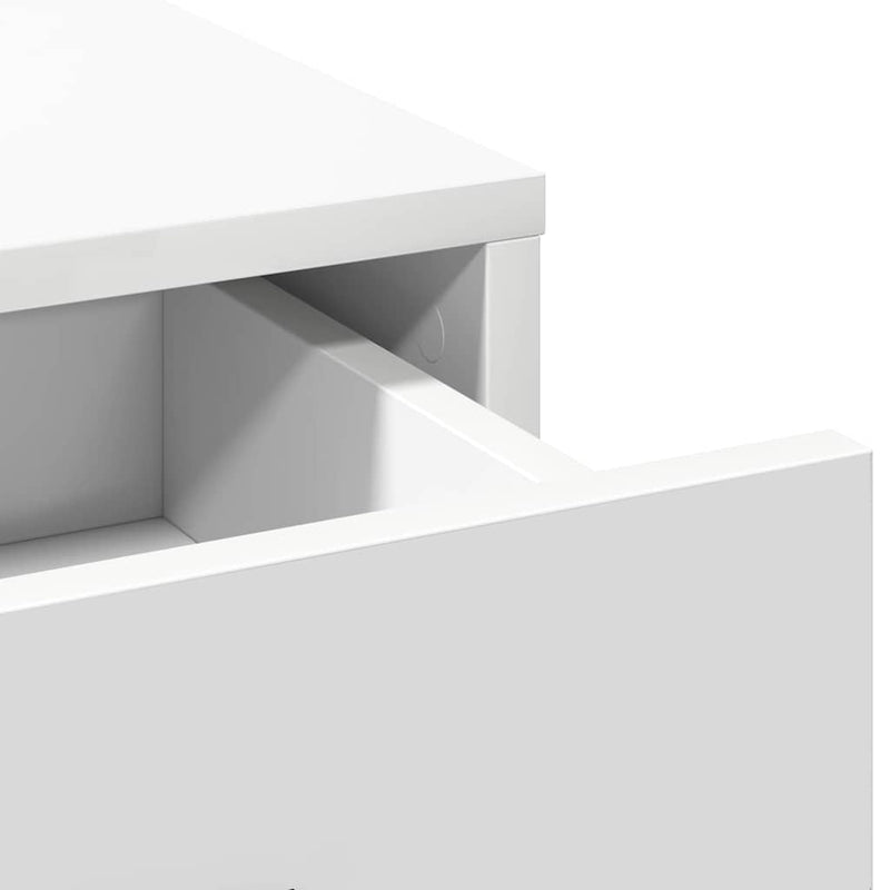 Highboard Met Lade 40 X 40,5 X 135 Cm Bewerkt Hout