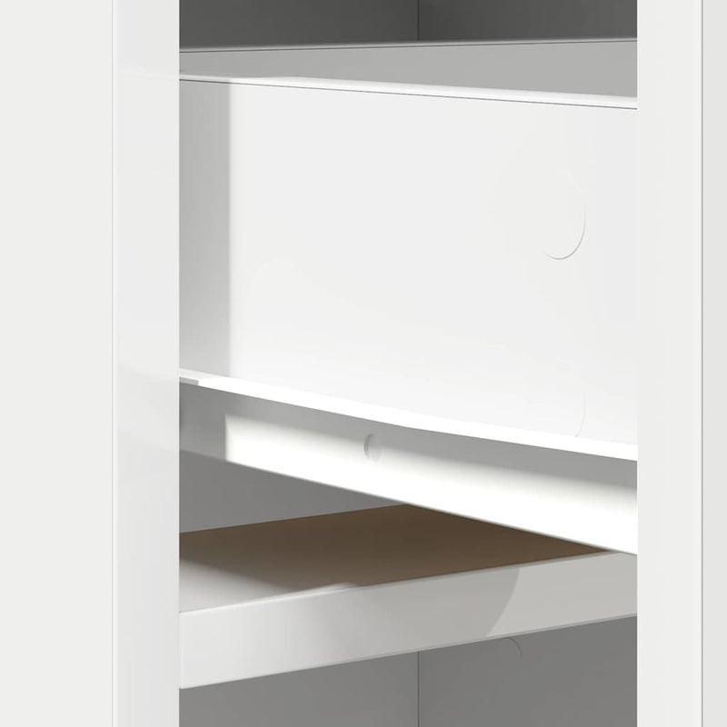 Highboard Met Lade 40 X 40,5 X 135 Cm Bewerkt Hout