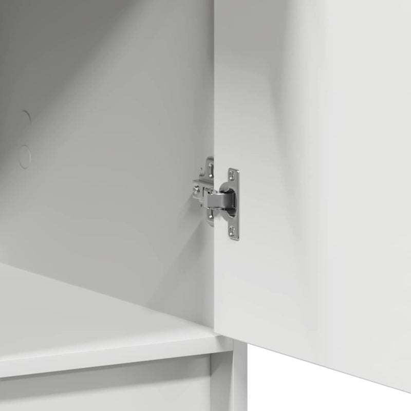 Highboard Met Lade 40 X 40,5 X 135 Cm Bewerkt Hout