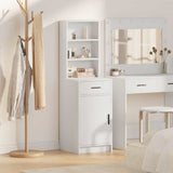 Highboard Met Lade 40 X 40,5 X 135 Cm Bewerkt Hout