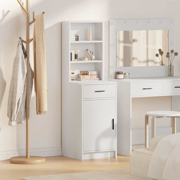 Highboard Met Lade 40 X 40,5 X 135 Cm Bewerkt Hout
