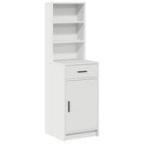 Highboard Met Lade 40 X 40,5 X 135 Cm Bewerkt Hout