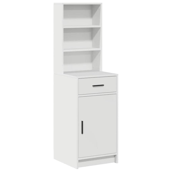 Highboard Met Lade 40 X 40,5 X 135 Cm Bewerkt Hout