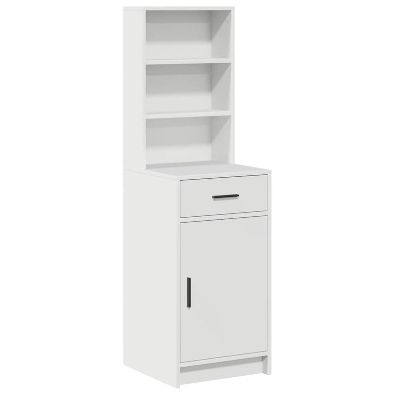 Highboard Met Lade 40 X 40,5 X 135 Cm Bewerkt Hout