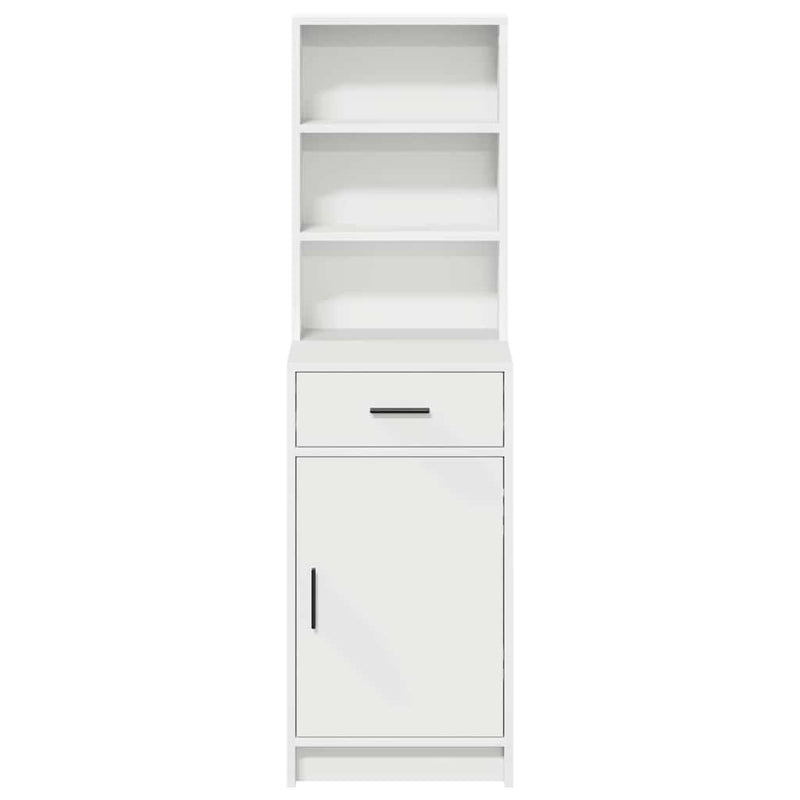 Highboard Met Lade 40 X 40,5 X 135 Cm Bewerkt Hout