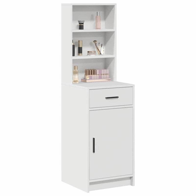 Highboard Met Lade 40 X 40,5 X 135 Cm Bewerkt Hout