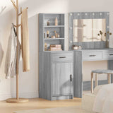 Highboard Met Lade 40 X 40,5 X 135 Cm Bewerkt Hout