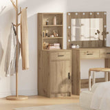 Highboard Met Lade 40 X 40,5 X 135 Cm Bewerkt Hout