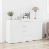 Dressoir Met Lade 120 X 36 X 69 Cm Bewerkt Hout
