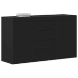 Dressoir Met Lade 120 X 36 X 69 Cm Bewerkt Hout