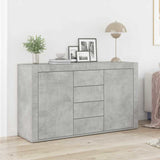 Dressoir Met Lade 120 X 36 X 69 Cm Bewerkt Hout