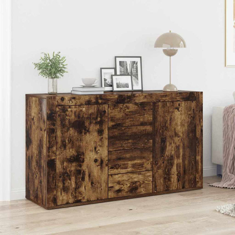 Dressoir Met Lade 120 X 36 X 69 Cm Bewerkt Hout