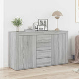 Dressoir Met Lade 120 X 36 X 69 Cm Bewerkt Hout